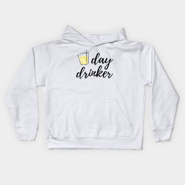 Day Drinker Kids Hoodie by 9 Turtles Project